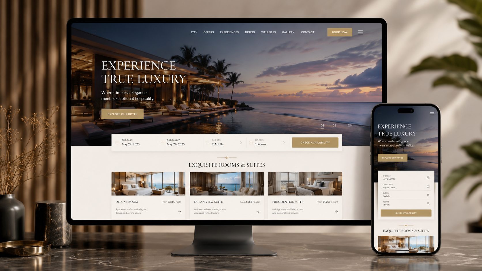 Premium Resortunuz İçin Etkileyici Bir Karşılama